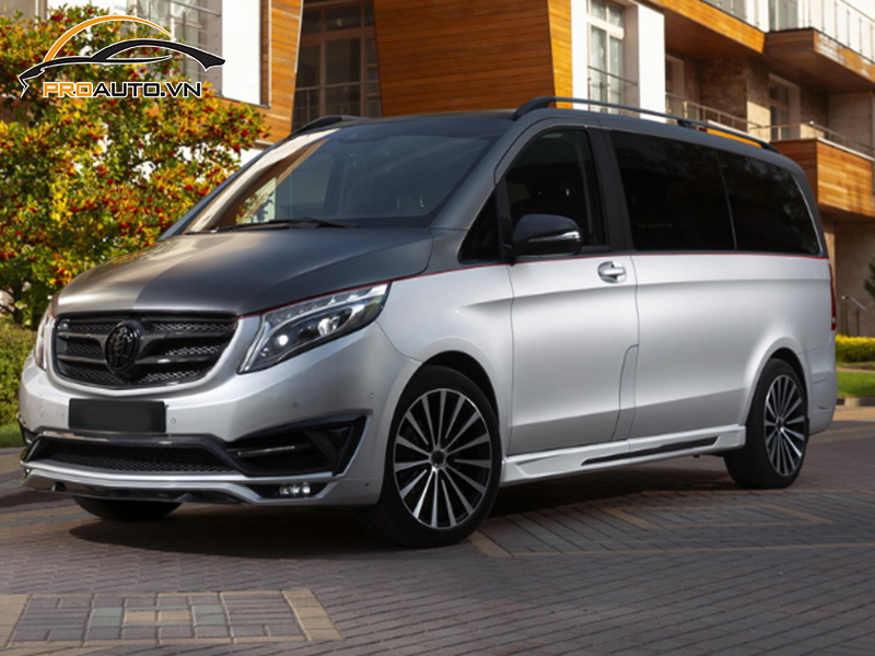 Wrap đổi màu xe Mercedes V-Class