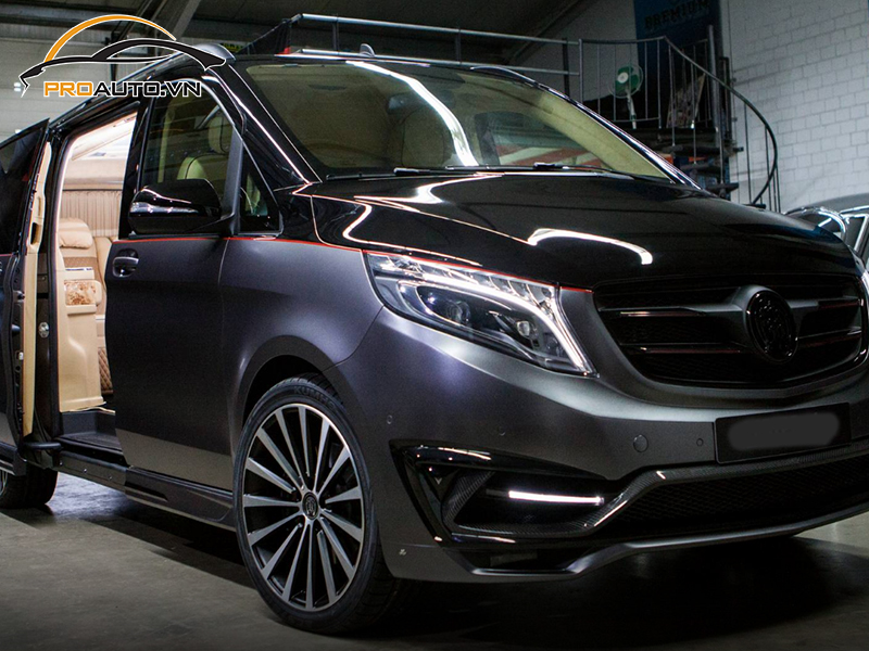 Bảng giá dán wrap đổi màu xe Mercedes V-Class