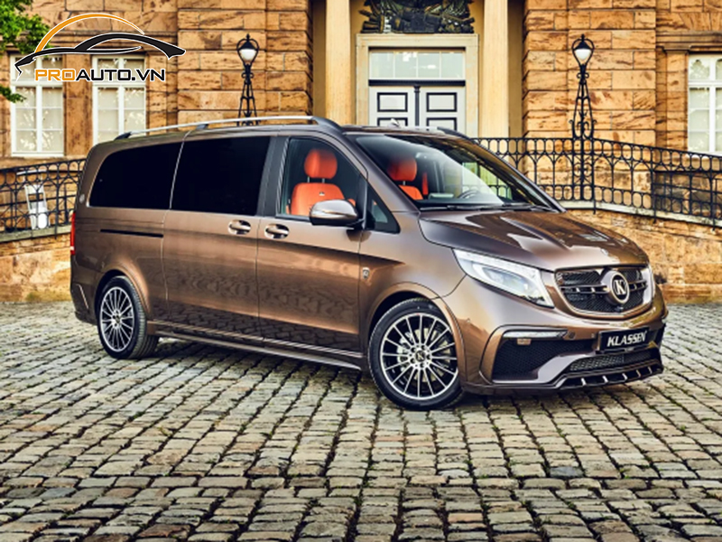 Dán wrap đổi màu xe Mercedes V-Class