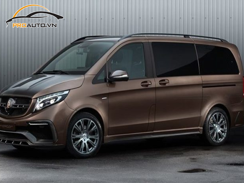 Dán wrap đổi màu xe Mercedes V-Class