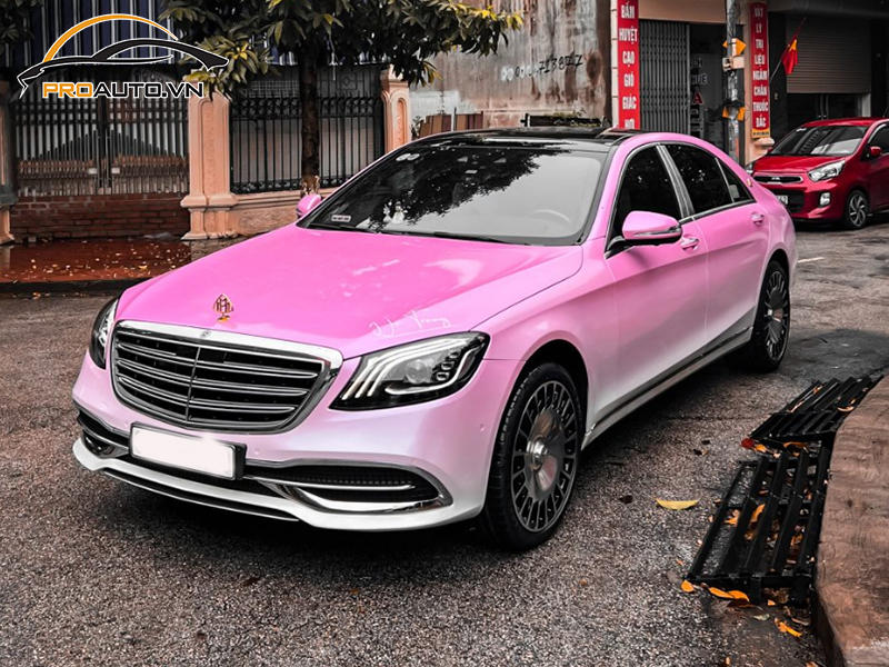 Wrap đổi màu xe Mercedes S-Class