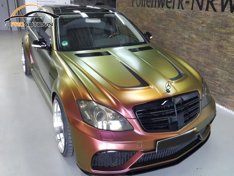 Dán wrap đổi màu Mercedes S-Class