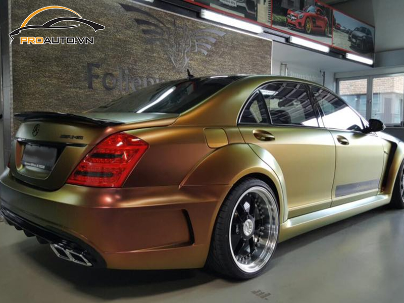 Dán wrap đổi màu Mercedes S-Class