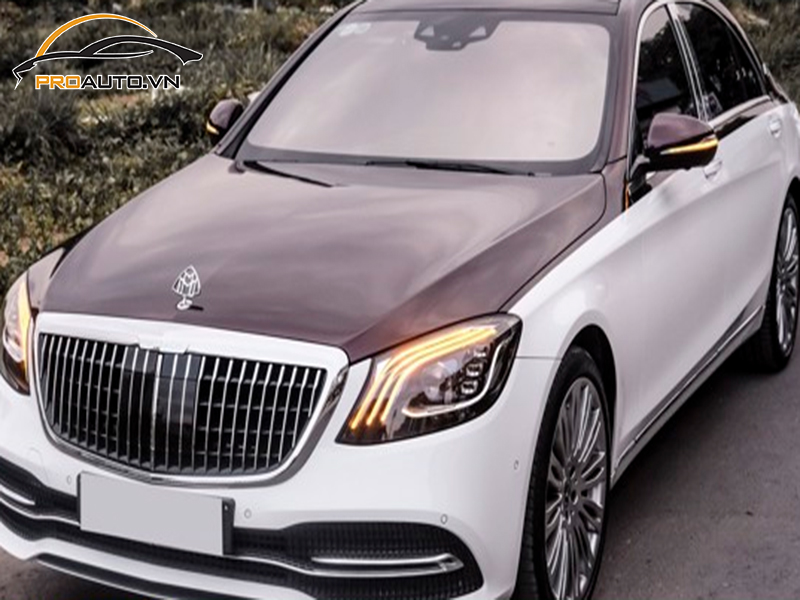 Wrap đổi màu xe Mercedes S-Class