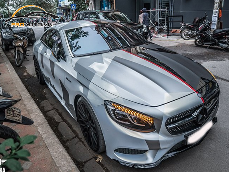 Bảng giá dán wrap đổi màu xe Mercedes S-Class