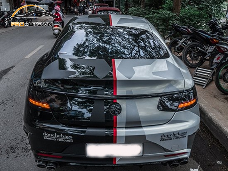Dán wrap đổi màu xe Mercedes S-Class