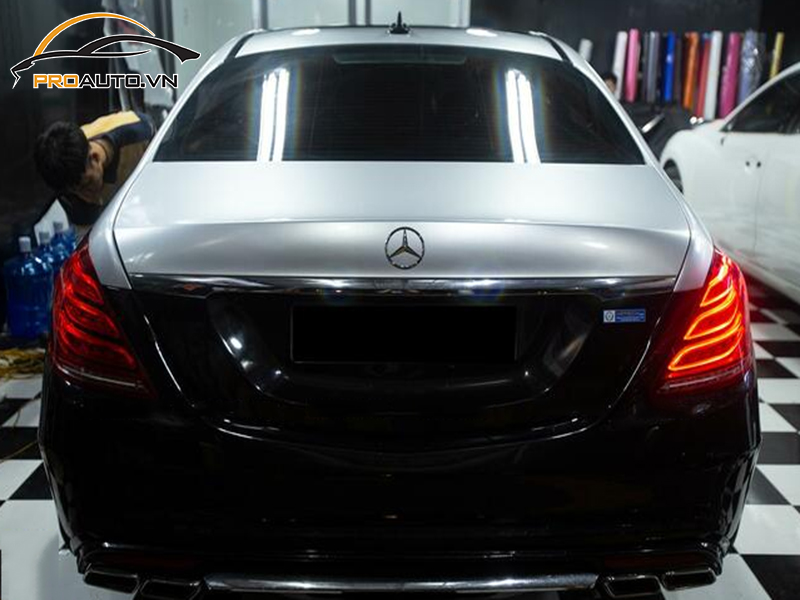 Dán wrap đổi màu xe Mercedes S-Class