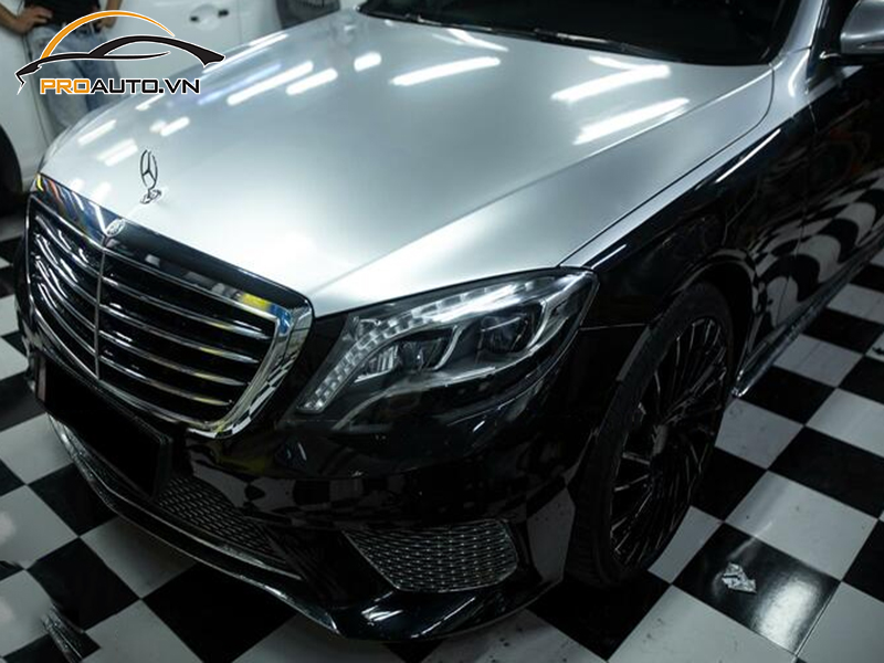 Dán wrap đổi màu cho xe Mercedes S-Class