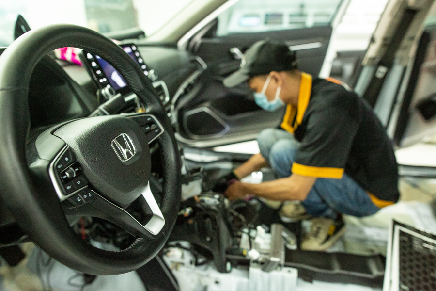 Cách âm chống ồn xe Accord