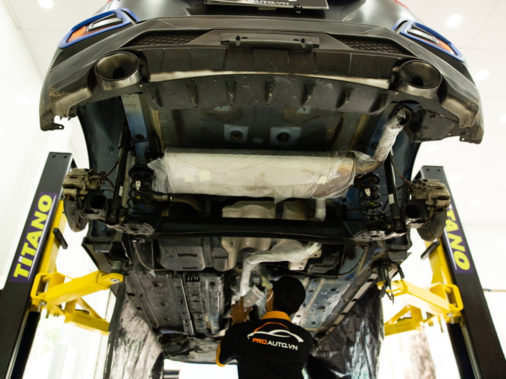 Lớp sơn phủ gầm nguyên bản không hiệu quả