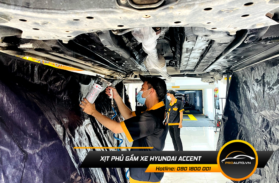 Xịt phủ gầm xe Hyundai Accent
