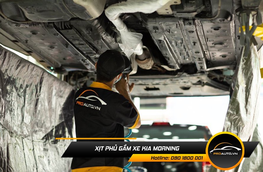 Xịt phủ gầm xe Kia Morning