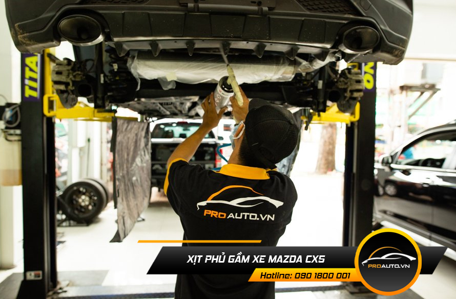 Xịt phủ gầm xe Mazda Cx5
