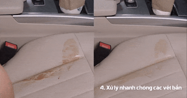 Xử lý nhanh chóng vết bẩn