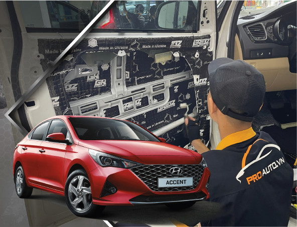 Cách Âm Hyundai Accent