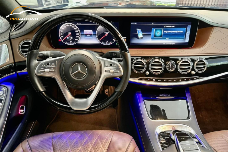 Lợi ích không thể bỏ qua khi dán PPF nội thất xe Mercedes S450