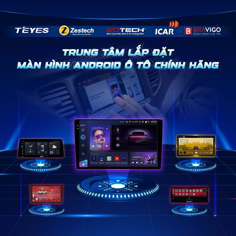 Màn hình ô tô có thương hiệu