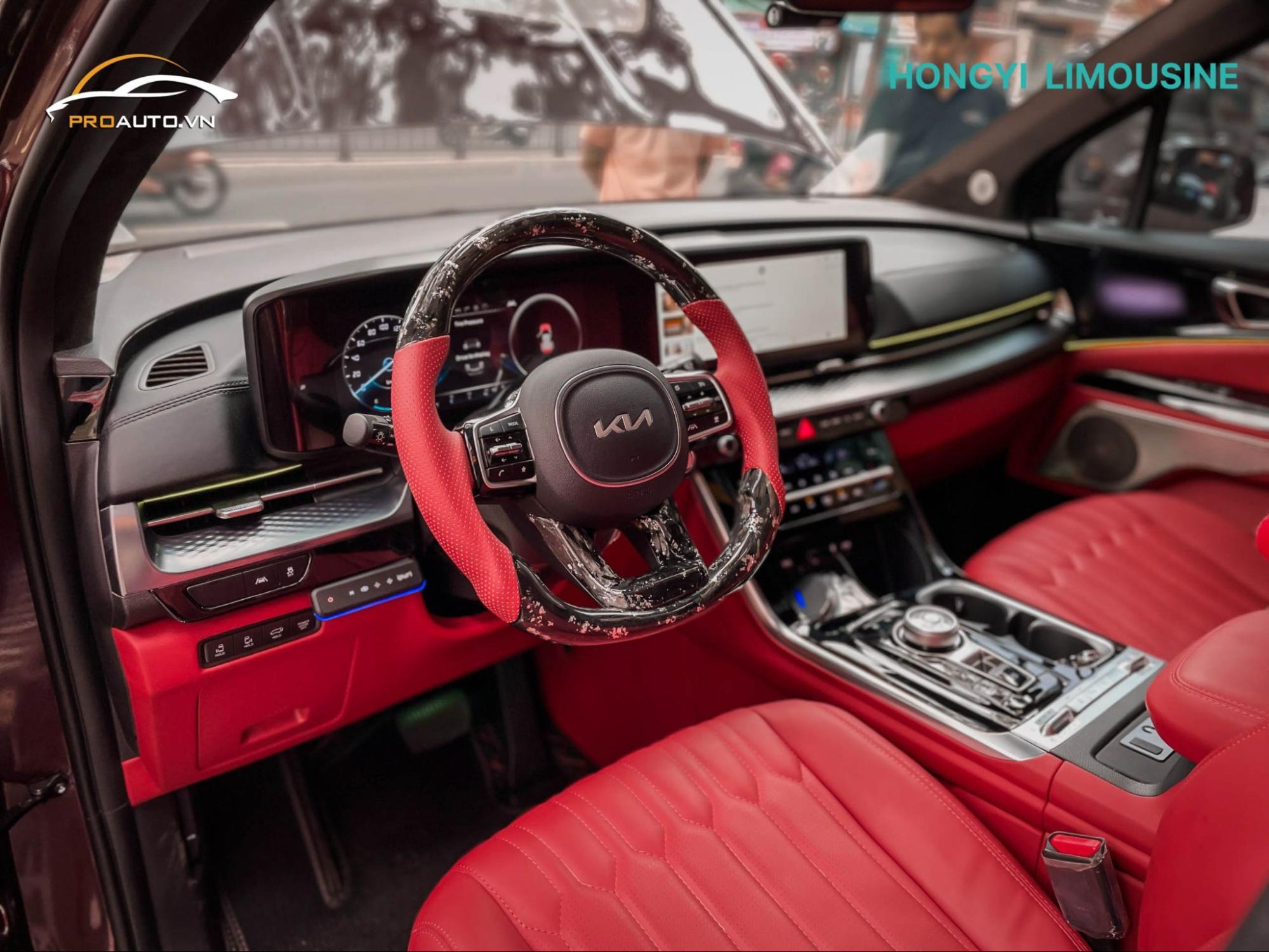 Bọc da vô lăng cho Kia Carnival 