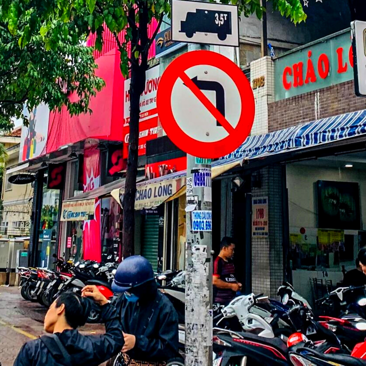 Đặc điểm nhận biết biển báo cấm rẽ trái