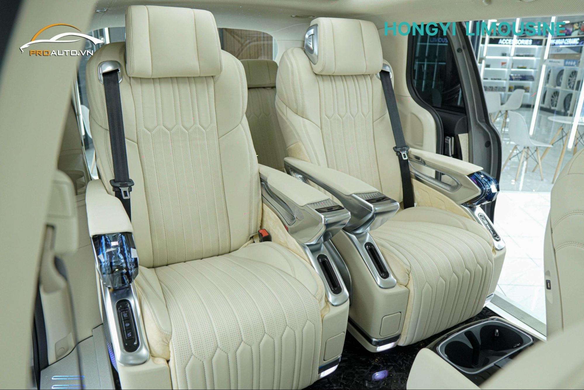 Độ ghế limousine Kia Carnival