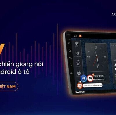 Màn hình Android ICAR Elliview UE Lite điều khiển bằng giọng nói