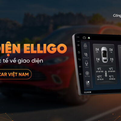 Màn hình Android ICAR Elliview UE Lite sử dụng giao diện Elligo Smart độc quyền