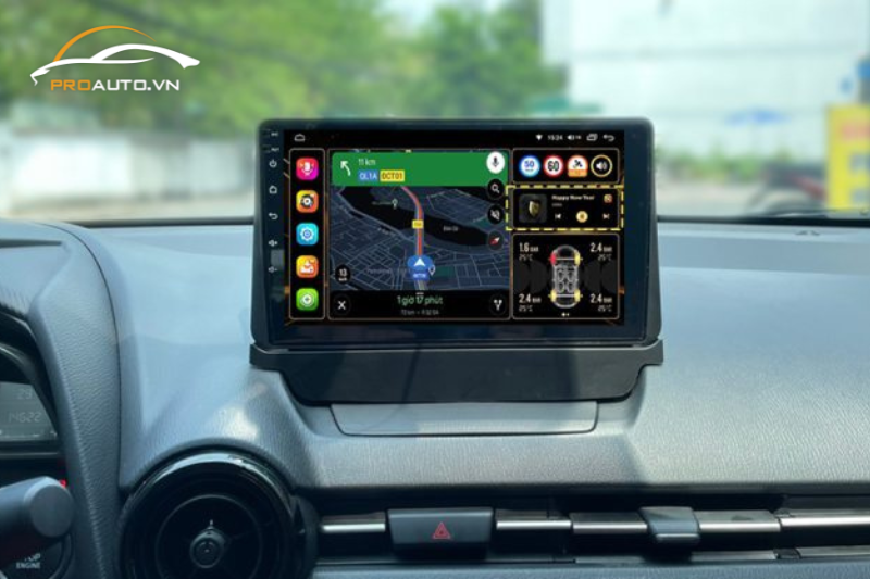 Màn hình Android ICAR Elliview UE Lite tích hợp thêm bản đồ dẫn đường