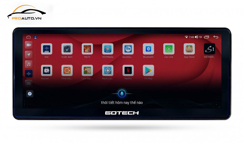 Màn hình DVD android ô tô với tính năng điều khiển bằng giọng nói