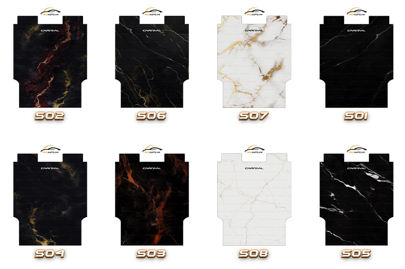 Một số mẫu sàn Marble xe ô tô