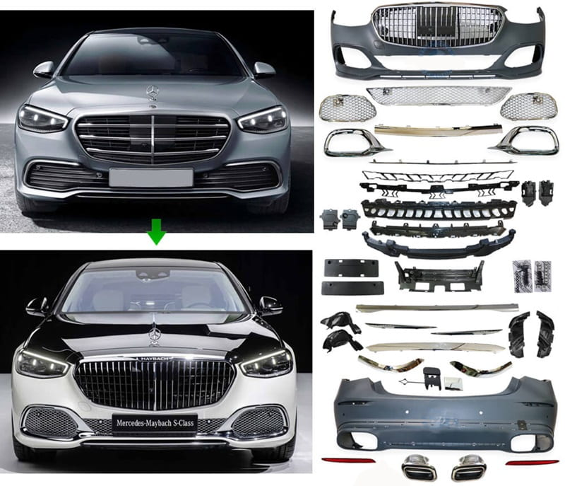 Nâng đời xe Mercedes bằng cách độ body kit