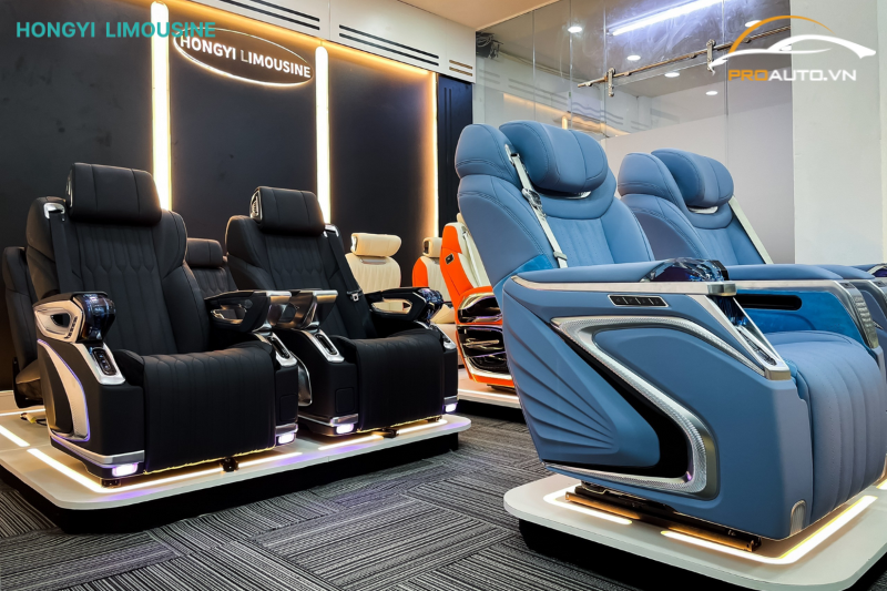 Phòng trưng bày ghế Limousine HongYi tại PROAUTO.VN