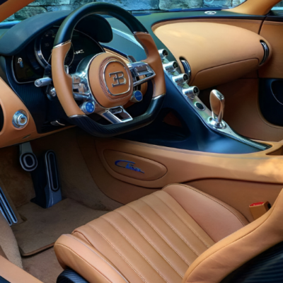 Bugatti Chiron bọc da đổi màu nội thất ô tô
