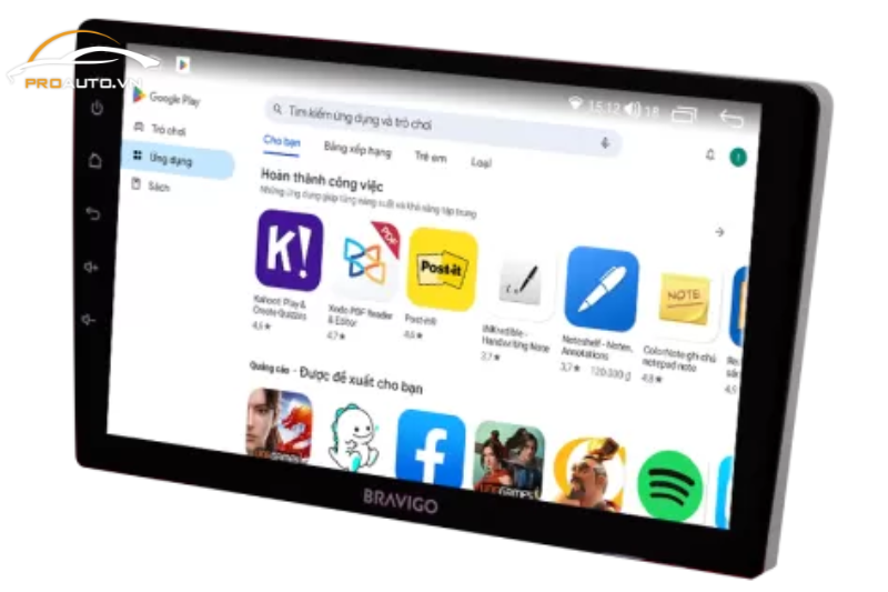 Bravigo Air 2 New có kho giải trí đa phương tiện