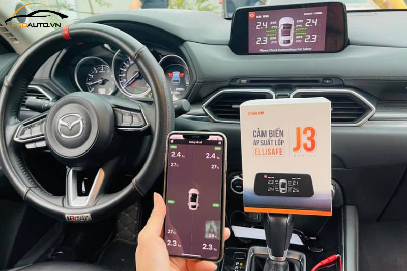 Cảm biến áp suất lốp ICAR Ellisafe J3: Bảng giá và kinh nghiệm lắp đặt