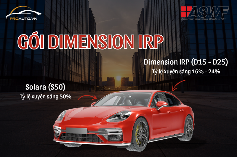 Dán phim cách nhiệt ASWF - Gói Dimension IRP