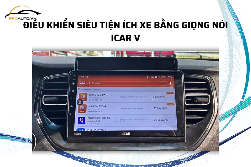 Điều khiển siêu tiện ích xe bằng giọng nói ICAR V