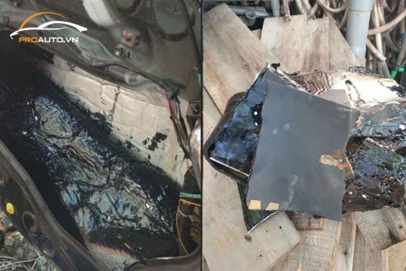 Gây hư hại linh kiện phụ kiện ô tô khi dán cách âm không chính hãng