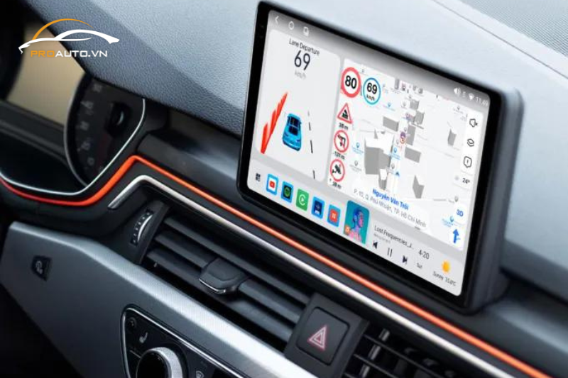 Màn hình Android Bravigo BX6 sở hữu màn hình QLED, sáng đẹp lộng lẫy