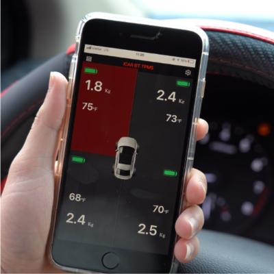 Theo dõi, cảnh báo áp suất lốp và nhiệt độ lốp ngay trên điện thoại