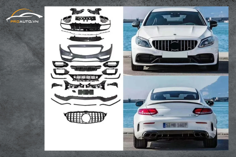 Bodykit Mercedes C63 AMG: Bảng giá 2024