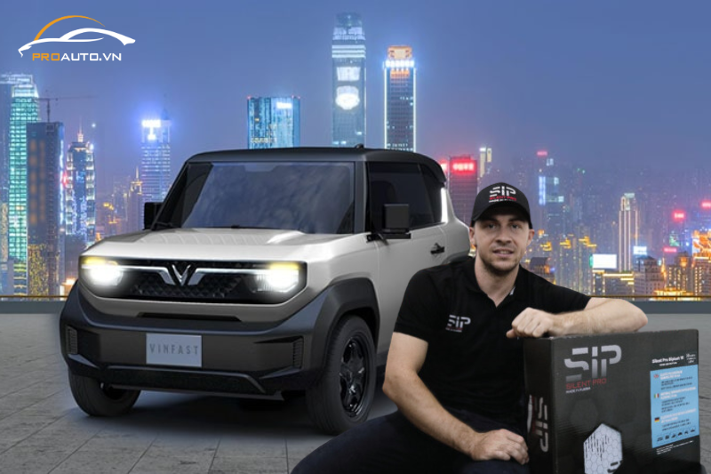 Cách âm cho xe VF3 với vật liệu cách âm SIP