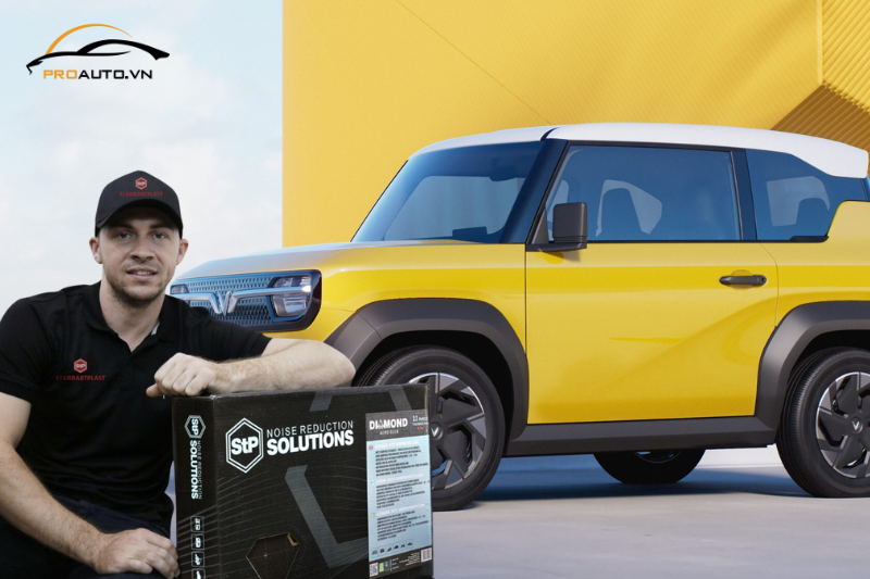 Cách âm cho xe VF3 với vật liệu cách âm StP