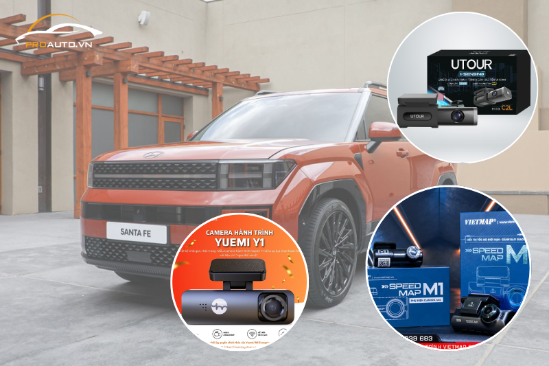 Camera hành trình xe Hyundai Santafe 2024