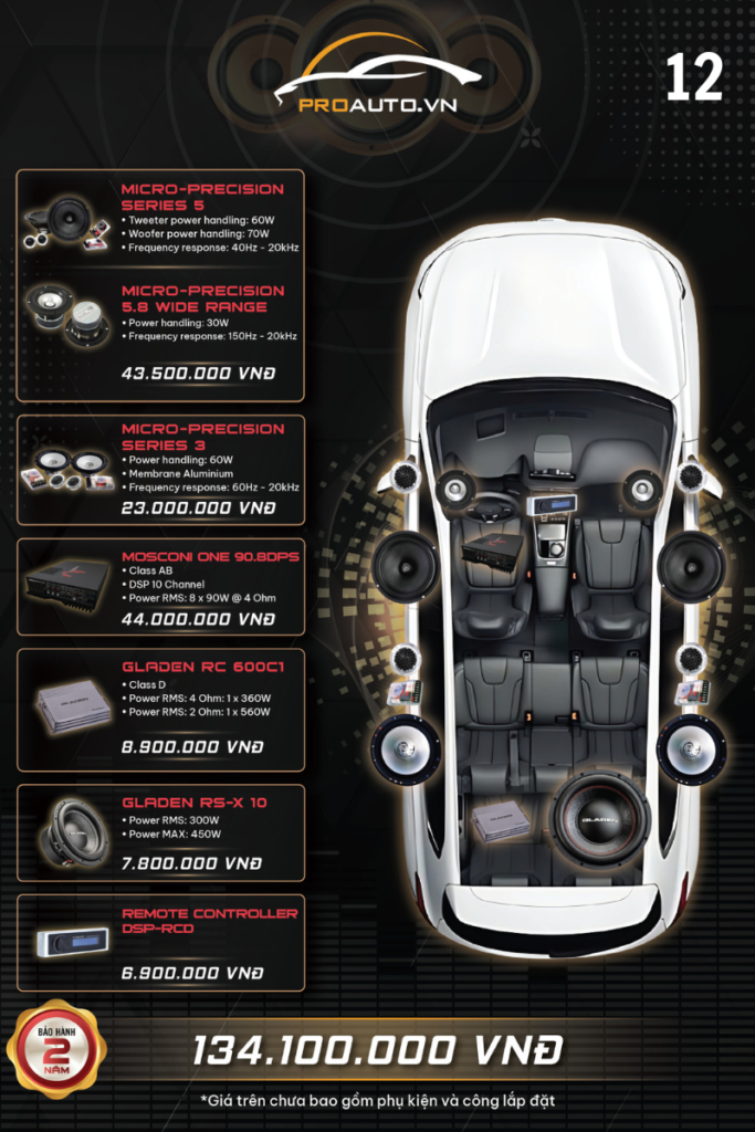 Cấu hình âm thanh xe hơi 12