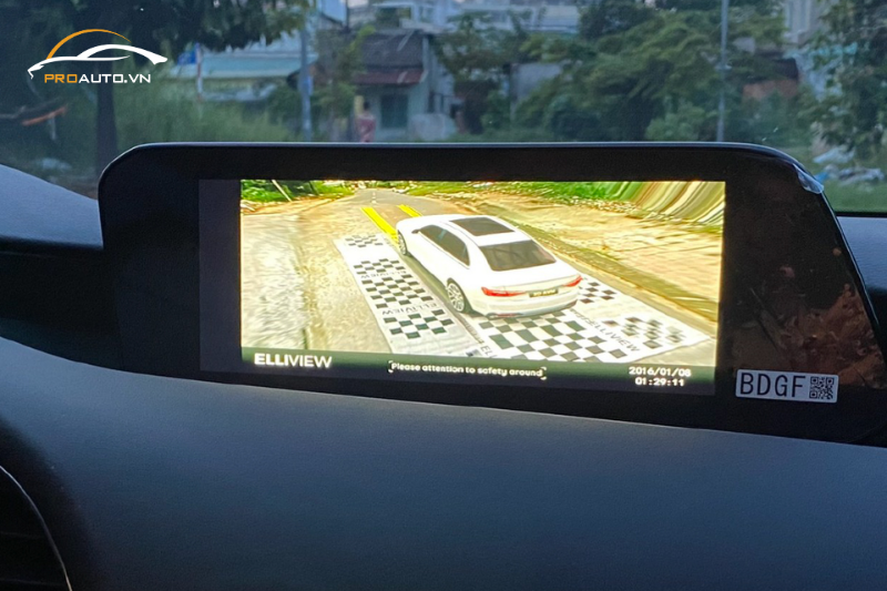 Chế độ giám sát đỗ xe của camera 360 ICAR Elliview V5-P