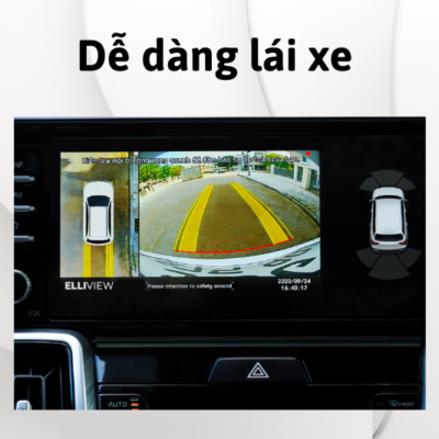 Dễ dàng lái xe khi đi qua đoạn đường hẹp, chật chội và đông đúc