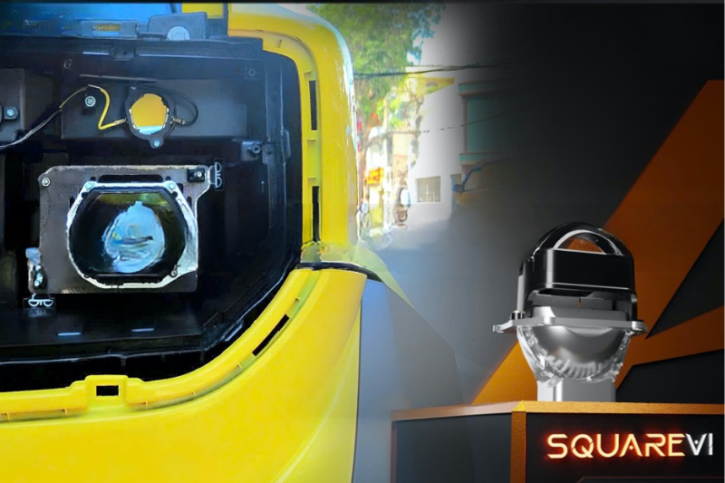 Đèn Aozoom Square V1 cho VF3 - Phụ kiện đồ chơi xe Vinfast VF3