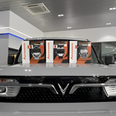 Độ đèn xe Vinfast VF3 – Aozoom Square V1, V2, V3