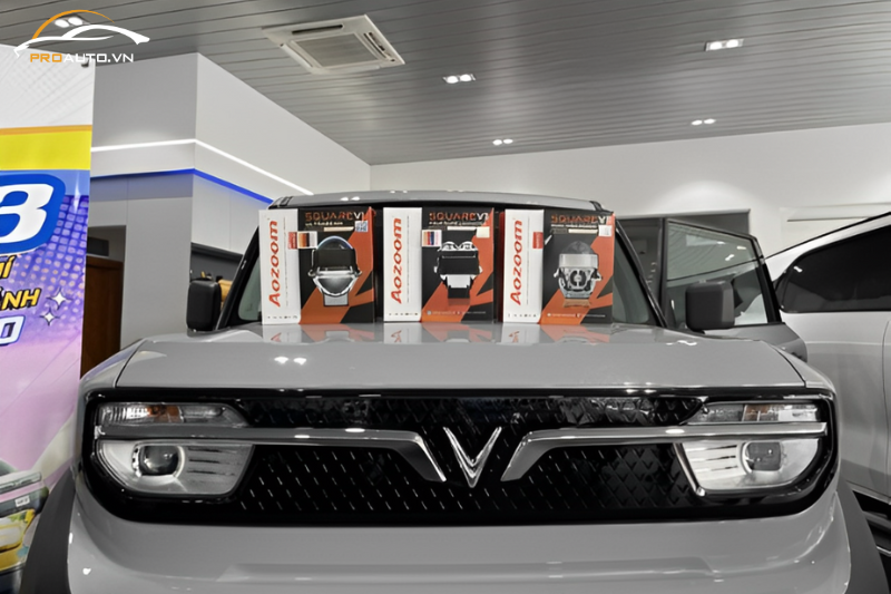 Độ đèn xe Vinfast VF3 – Aozoom Square V1, V2, V3