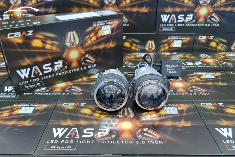 Độ đèn xe Vinfast VF3 - Bi gầm LED WASP FOG LIGHT 3.0 INCH